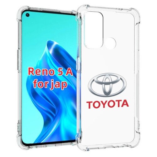 Чехол MyPads toyota-тойота-4 мужской для Oppo Reno 5A задняя-панель-накладка-бампер