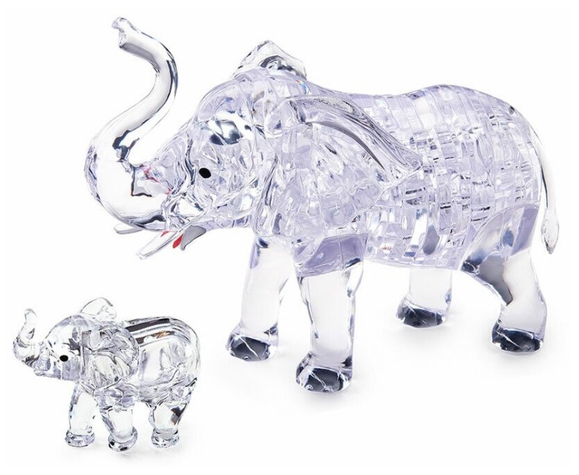 3D головоломка Два слона (90235) Crystal Puzzle - фото №13
