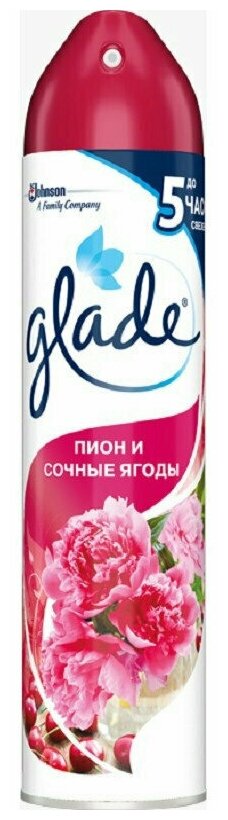 SC Johnson Освежитель воздуха аэрозольный Glade 'Пион и сочные ягоды' 300 мл