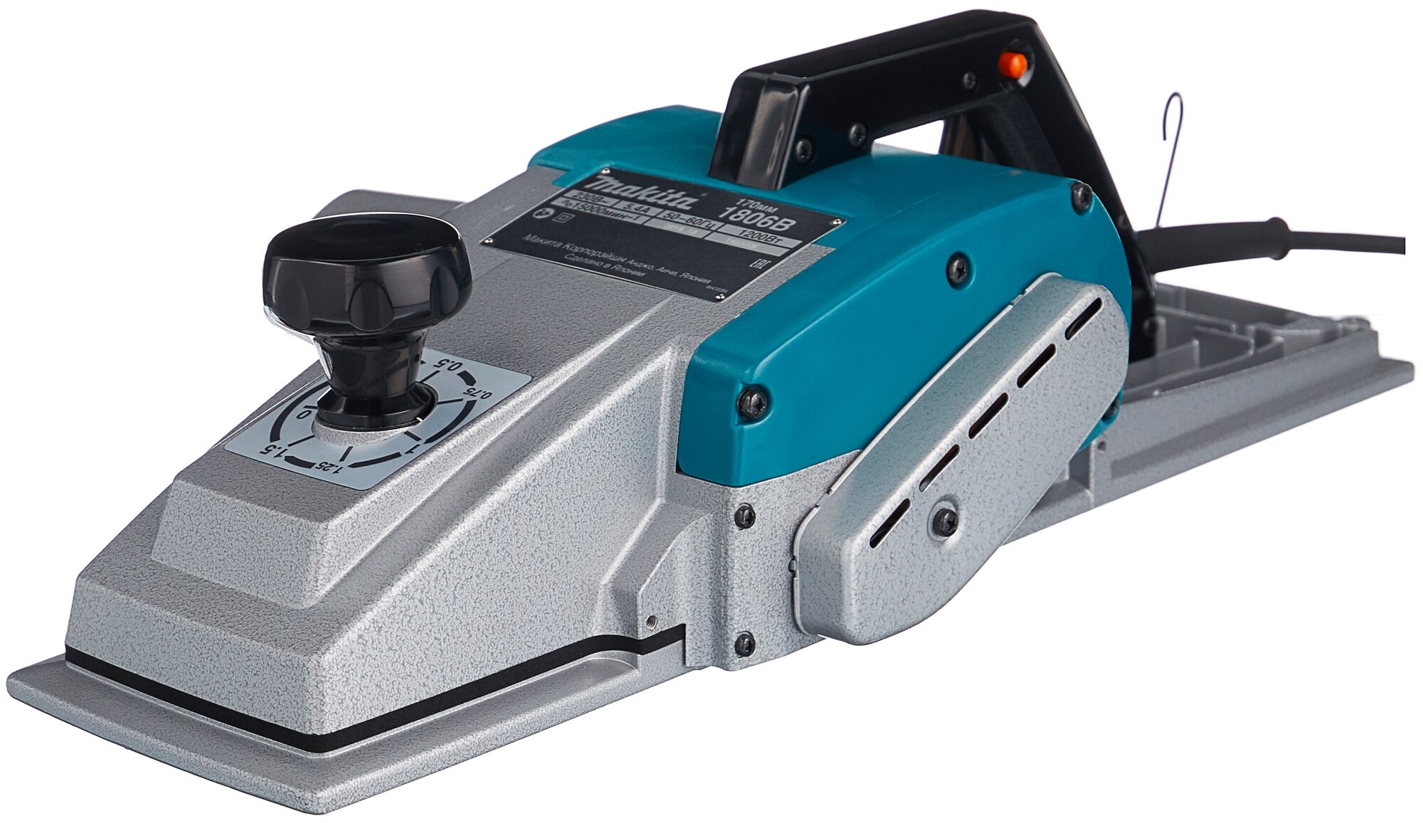 Сетевой электрорубанок Makita 1806B без аккумулятора 1200 Вт