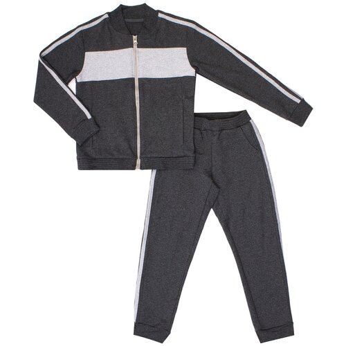 фото Костюм детский к-607, утенок, рост 158 см, т.серый-полоска-меланж