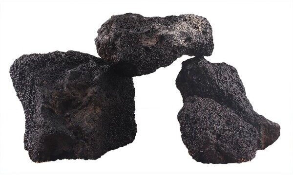 Декорация природная Prime Черный вулканический камень М, 10-20 см