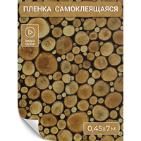 Самоклеющаяся пленка ПВХ для мебели и стен 0,45х 7м водостойкая матовая в рулоне для декора самоклеющиеся обои