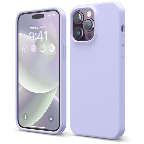 Чехол Elago Soft Silicone для iPhone 14 Pro, фиолетовый