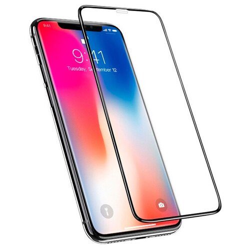 Защитное стекло для iPhone 11 Pro Max/XS Max Hoco Nano 3D Full Screen Edges A12 - Черное стекло защитное hoco nano 3d a12 узкие силиконовые рамки для iphone 11 pro max xs max 6 5 black