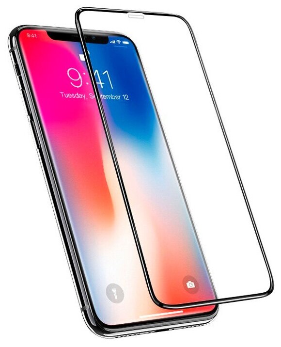 Защитное стекло для iPhone 11 Pro Max/XS Max Hoco Nano 3D Full Screen Edges A12 - Черное