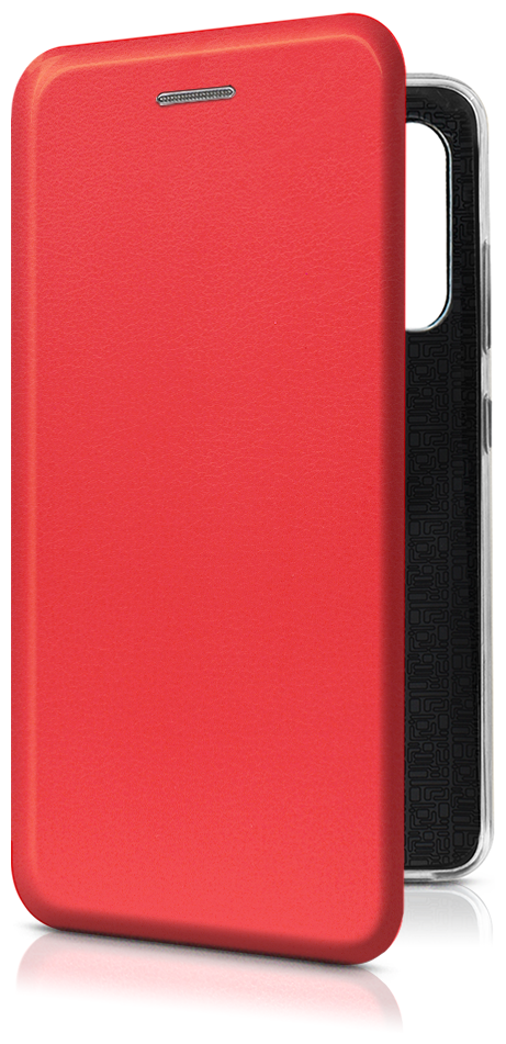 Чехол-книжка на Samsung Galaxy A30/A20 / Самсунг A30/A20 из эко-кожи красная, с магнитом