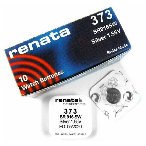 Батарейка Renata 373 (SR916SW) 10 шт. (упаковка MP) renata батарейка renata sr916sw 373