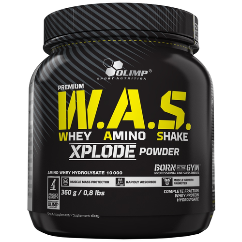 Аминокислотный комплекс Olimp Sport Nutrition W.A.S. Whey Amino Shake Xplode, шоколад, 360 гр. аминокислотный комплекс olimp sport nutrition xplode апельсин 1000 гр