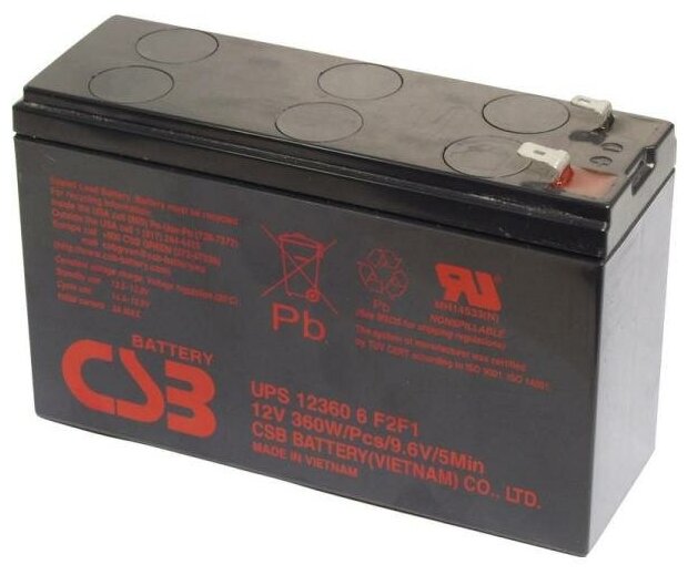 CSB Батарея UPS123606 (12V 6Ah)