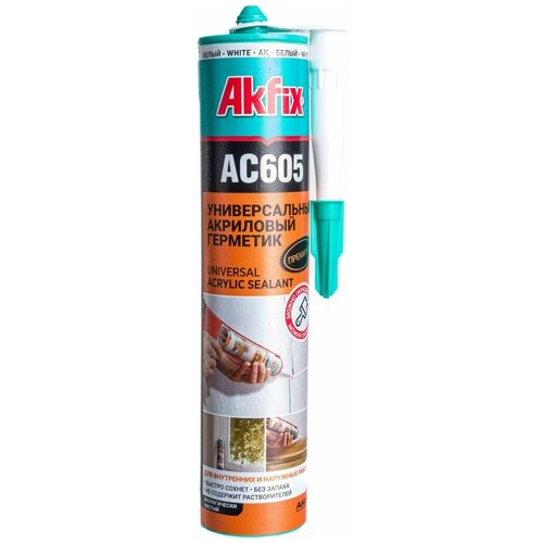 Акриловый герметик Akfix AC605 акриловый герметик akfix ac605 белый 310 мл aa002 15824743