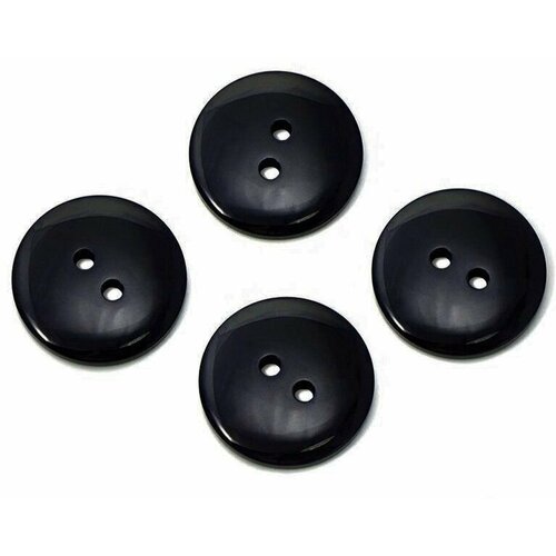 Пуговицы с 2 проколами 15мм -24L 10 штук Цвет Черный 179₽