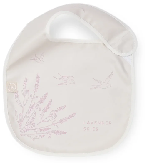 Happy Baby Нагрудник на липучке Expert Water-proof baby bib X1 (16009), lavender