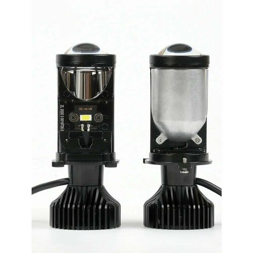 Мини bi-led лампы линзы H4 Premium T3 6000К без линзы дальнего света 120W