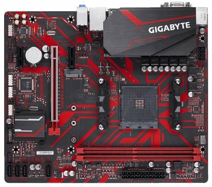 Материнская плата Socket-AM4 mATX B450 Gigabyte B450M K