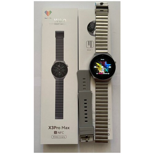 NEW 2022 Smart Watch Dark Steel X3 Pro MAX 139 AMOLED NFCПолный функционал2 ремешка Wear Fit PROЕxclusive MoreСерые 249000₽