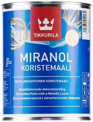 Краска акриловая Tikkurila Miranol Koristemaali влагостойкая моющаяся полуглянцевая медь 1 л