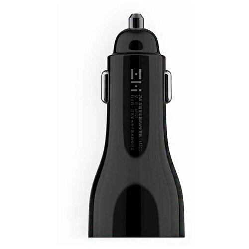 фото Автомобильный блок питания xiaomi zmi metal car charger 45w dual port usb/type-c (ap721) black