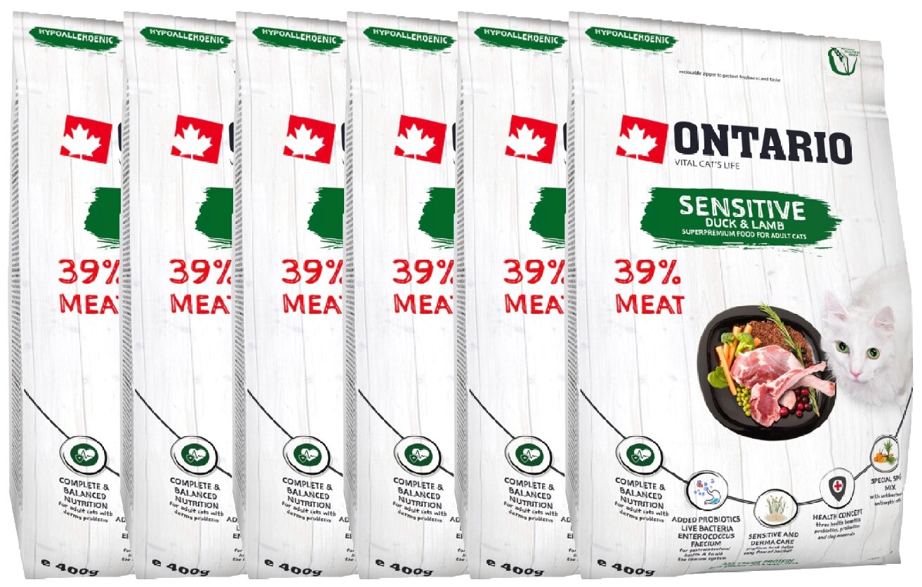 Ontario          (Ontario Cat Sensitive/Derma) 0,4   6 .