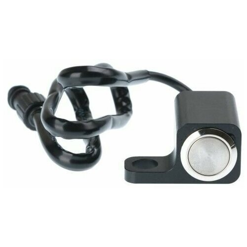 Выключатель влагозащищенный 0851, однокнопочный, корпус черный, крепеж под болт 10мм, MAX 12А