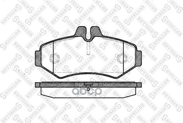 744 000B-Sx_колодки Дисковые ! Задн. Mb Sprinter 208D/308D, Vw Lt 28 2.8Tdi 96> Stellox арт. 744000BSX