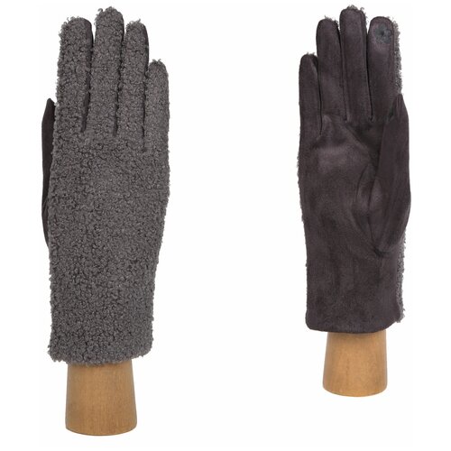 фото Перчатки fabretti, демисезон/зима, утепленные, сенсорные, размер 7, серый