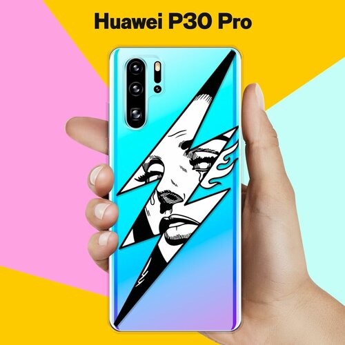 Силиконовый чехол Молния на Huawei P30 Pro силиконовый чехол розочки на huawei p30 pro