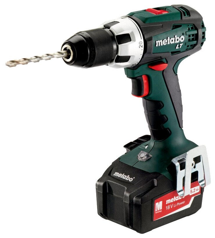 Аккумуляторная дрель-шуруповерт Metabo BS 18 LT 2х5,2 А/ч (602102650) - фотография № 1