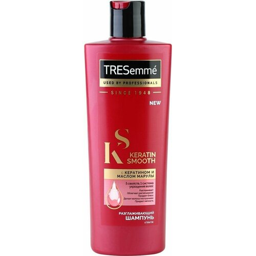 Шампунь для волос TRESEMME Keratin smooth разглаживающий с кератином и маслом марулы, 400мл -2 шт.