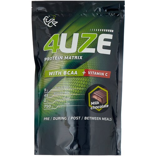 Протеин Fuze Matrix ВСАА + Vitamin C, 750 гр., молочный шоколад протеин fuze protein matrix всаа vitamin c 3000 гр шоколадное печенье