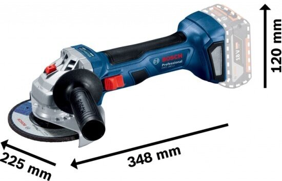 Угловая шлифмашина BOSCH GWS 180-LI [06019h90r1] - фото №12