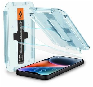 Фото Защитное стекло Spigen GlastR EZ Fit Slim 2 Pack для iPhone 14 Plus/13 Pro Max (AGL03375, оригинал, 2 стекла в комплекте, Clear)