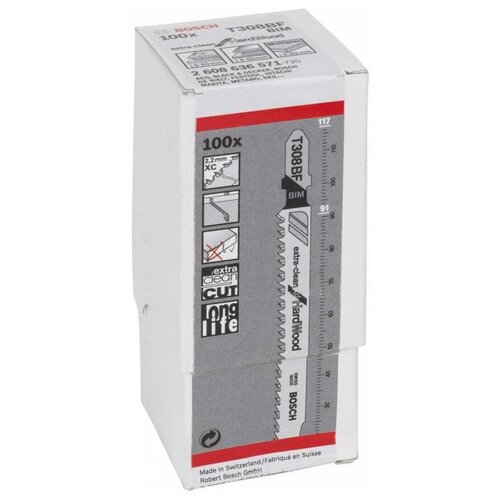 фото Набор пилок для электролобзика bosch 2608636571 100 шт.