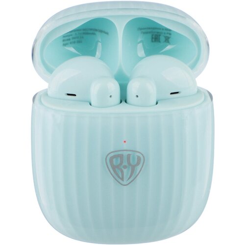 BY Наушники беспроводные TWS Pearl 30400мАч BT 50 голубой 381600₽