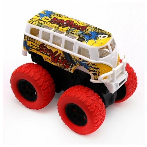 Funky toys Машинка Инерционная Die-cast, автобус, на полном приводе машины funky toys машина инерционная экскаватор die cast