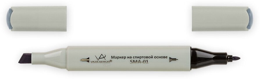 Маркер "VISTA-ARTISTA" Style на спиртовой основе SMA-01 0.7 мм - 7 мм перо круглое/скошенное S520 серый холодный II 5/Cool Grey II 5