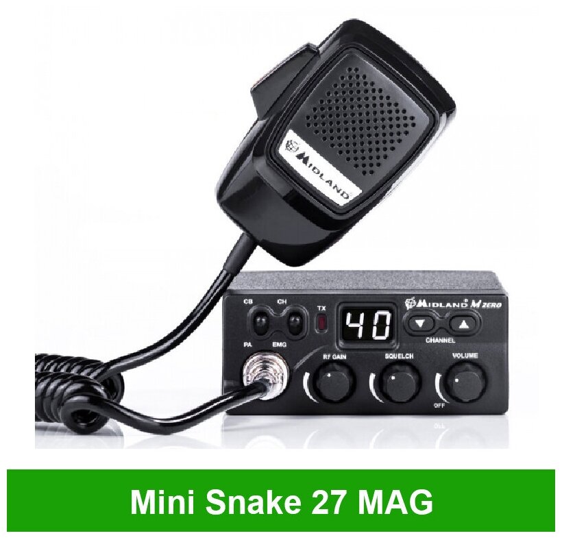 Рация M ZERO PLUS + антенна Mini Snake 27 MAG