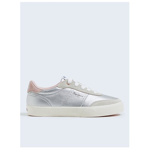 фото Детские кеды pepe jeans london,цвет 934 серебряный,размер 34