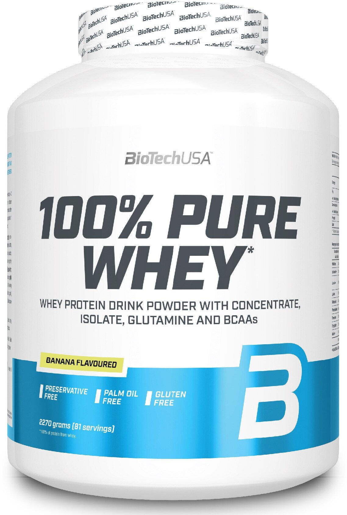 BioTechUSA 100% Pure Whey 2270 гр., банан