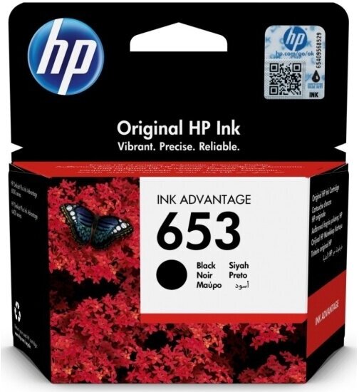 Картридж HP 3YM75AE № 653 черный для Deskjet 6475/6075 (360стр.)