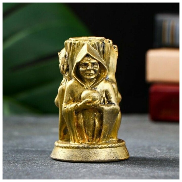 Подсвечник "Магический" золото, 9х6см Хорошие сувениры 9396908 . - фотография № 2