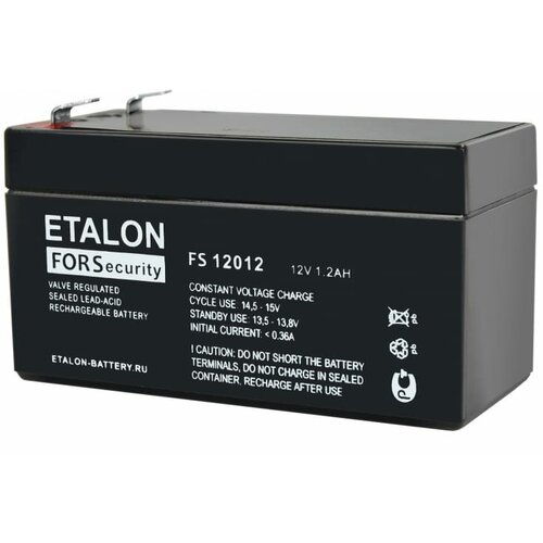 Аккумулятор FS 12В 1,2Ач (FS 12012) 100-12/012S Etalon battery аккумулятор pitatel hr1 2 12 12012 12v 1200mah