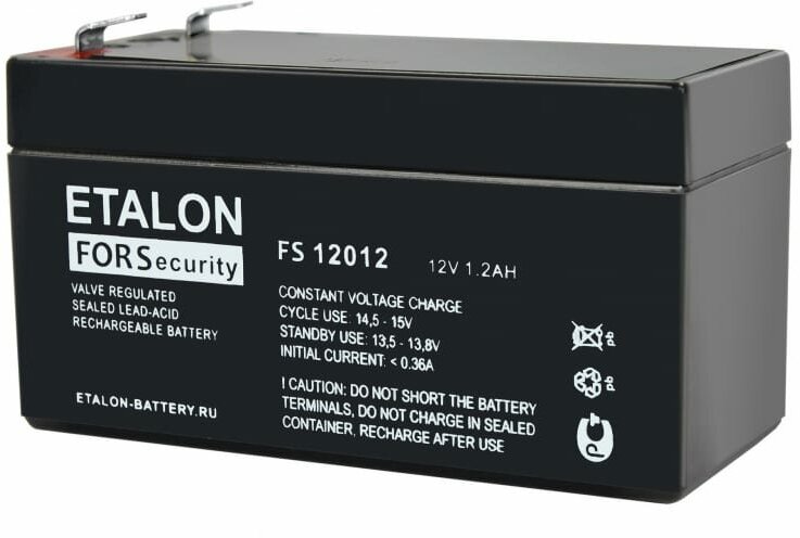 Аккумулятор FS 12В 1,2Ач (FS 12012) 100-12/012S Etalon battery