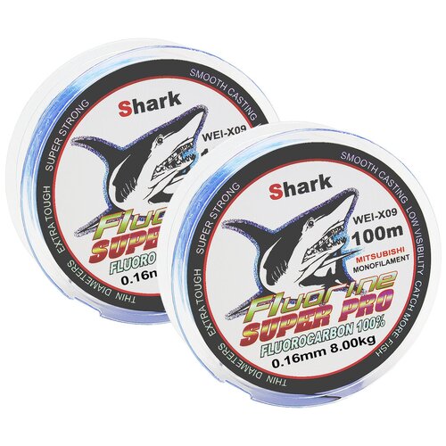 фото Флюрокарбоновая леска для рыбалки fluorine, 100 м 0,16 мм.комплект 2шт ваш выбор