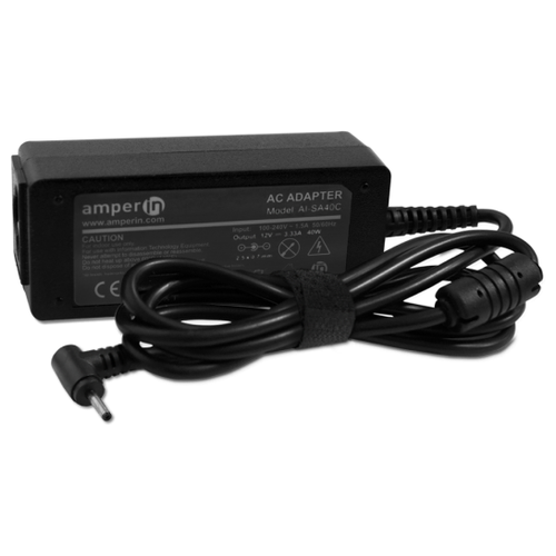 блок питания зарядка для ноутбука samsung 12v 3 33a 40w штекер 2 5x0 7 pn a12 040n1a ad 4012nhf a12040n1a aa pa3n40w Блок питания AmperIn AI-SA40C для ноутбуков Samsung