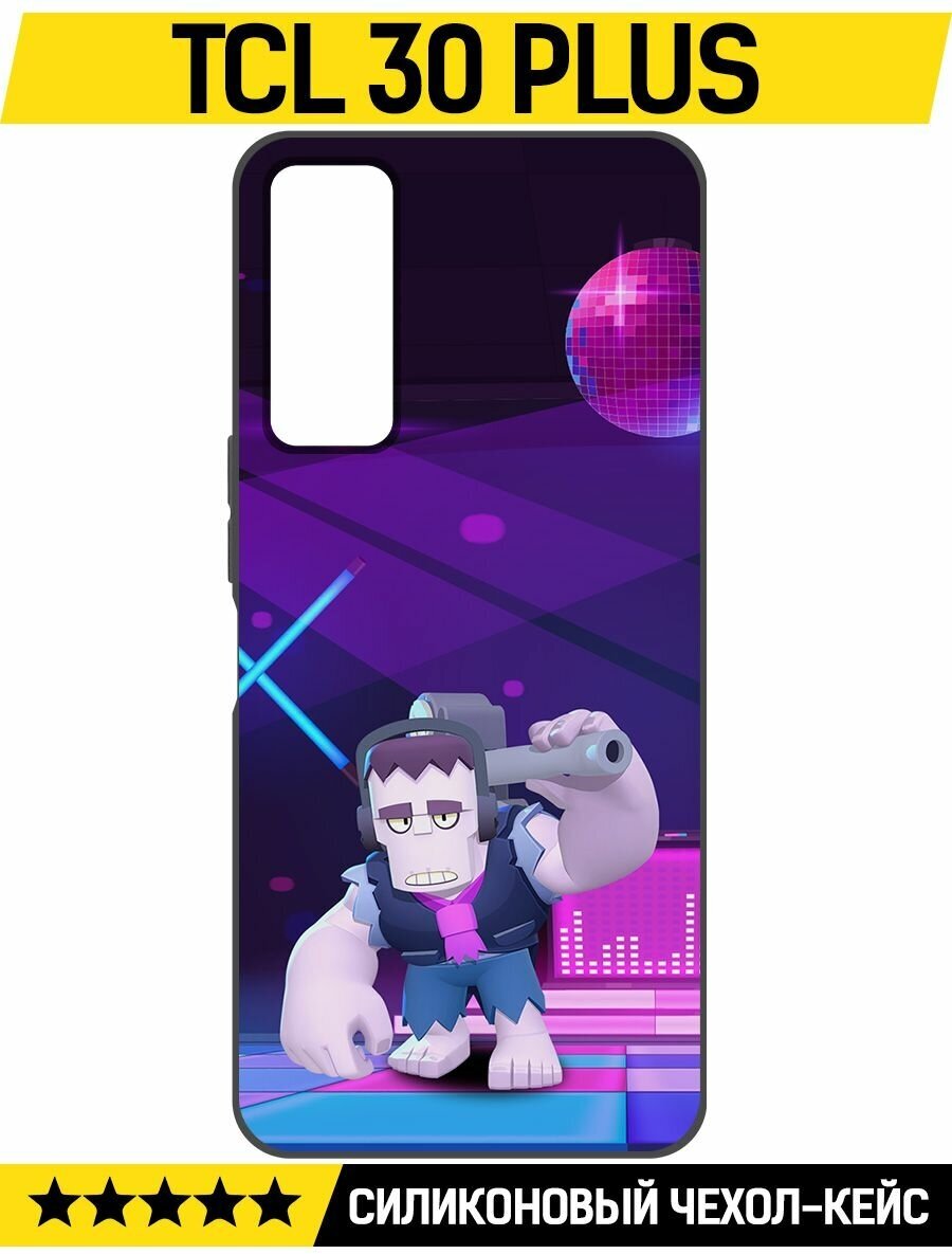 фото Чехол-накладка Krutoff Soft Case Brawl Stars - Фрэнк для TCL 30+ черный