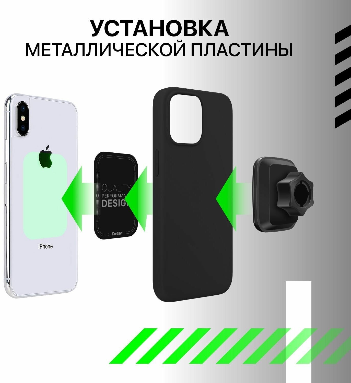 Автомобильный магнитный держатель Dorten CD Slot Magnet Car Mount BH4: RACE Series - Black/Черный