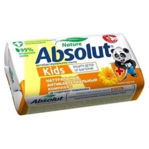 Мыло детское Absolut Kids Календула, антибактериальное, 90 г