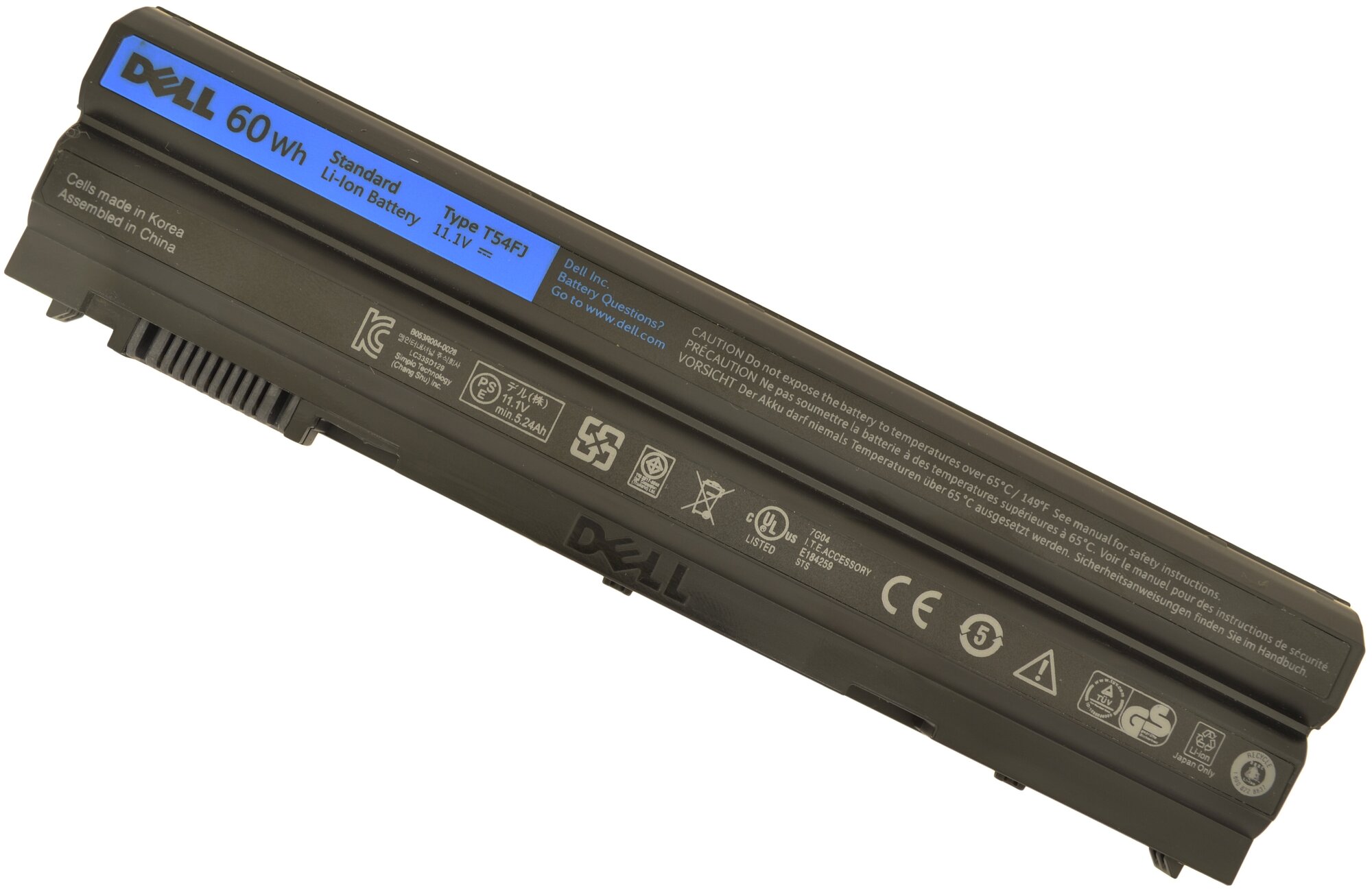    Dell Latitude E5420, E5520, E6420. 11.1V 5240mAh , T54FJ