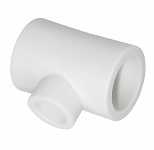 фото Тройник ПП переходной 50х20х50мм полипропиленовый, белый, для труб (в комплекте 2 шт.)